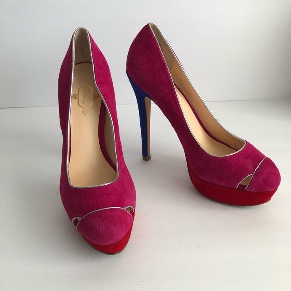 Footcandy colorblock suede pumps - Picture 5 of 13
